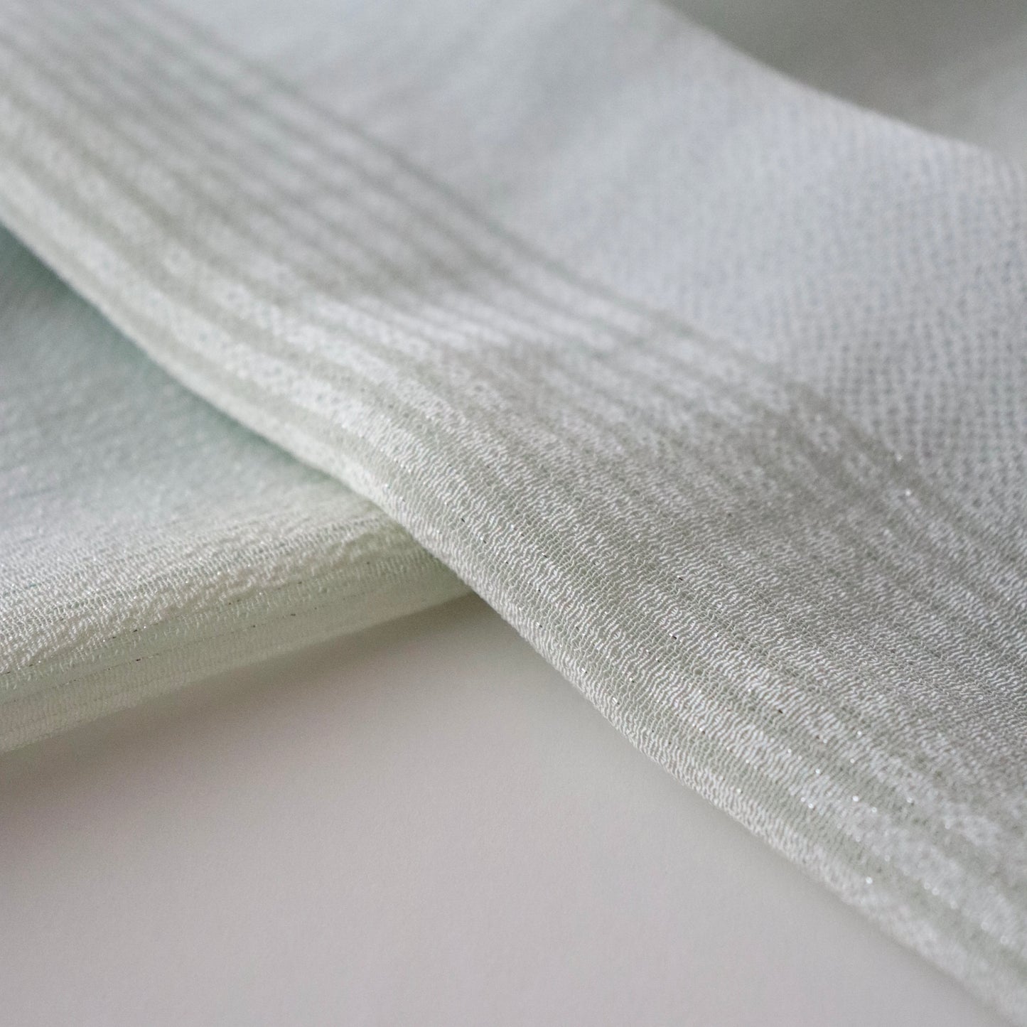 帯揚げ「縮緬縞パール半々三色暈し-gr/bl/ye」和小物さくら