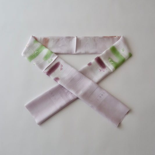 帯揚げ「霞花刺繍 - lt purp」和小物さくら