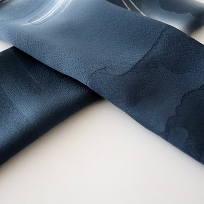 帯揚げ「雲文霞暈し - nvy」和小物さくら