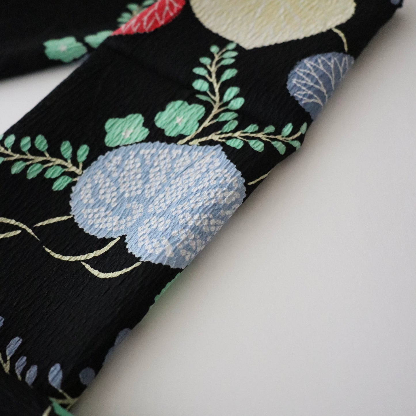 帯揚げ「葵 blk - 多ち花」和小物さくら