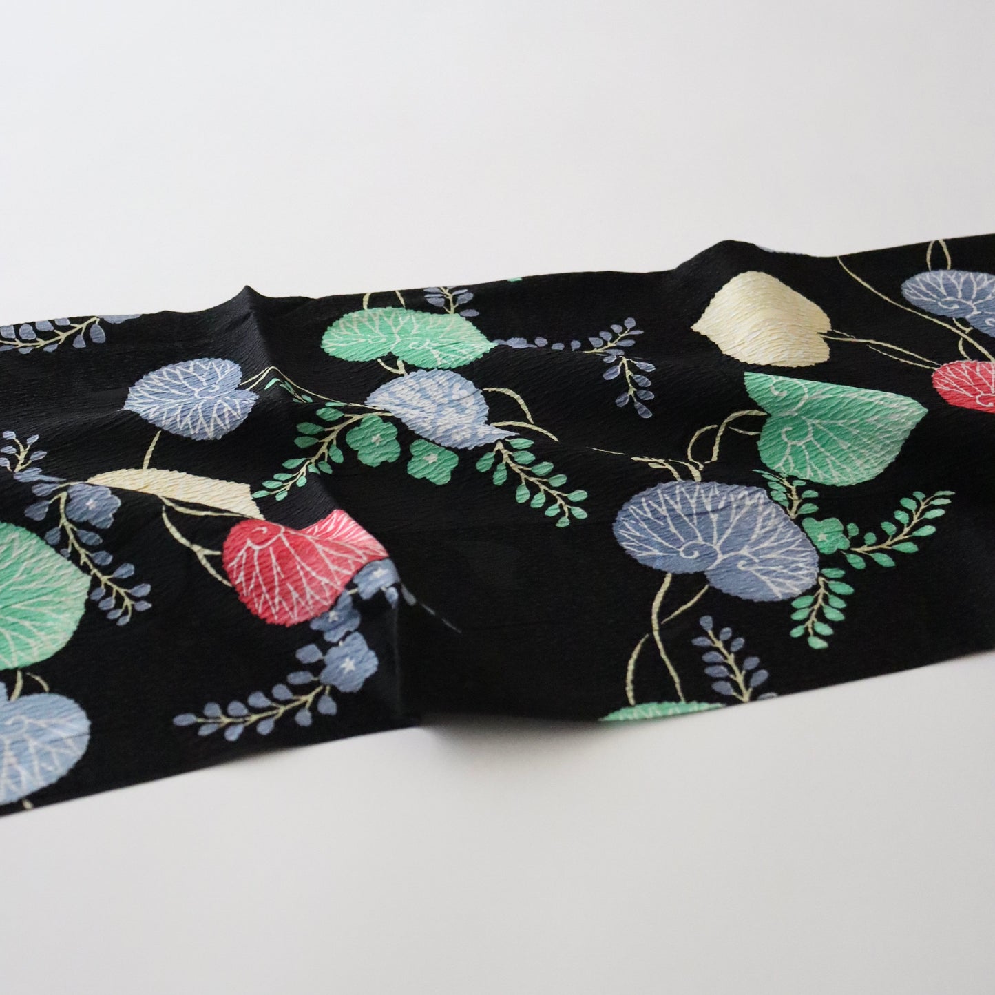帯揚げ「葵 blk - 多ち花」和小物さくら