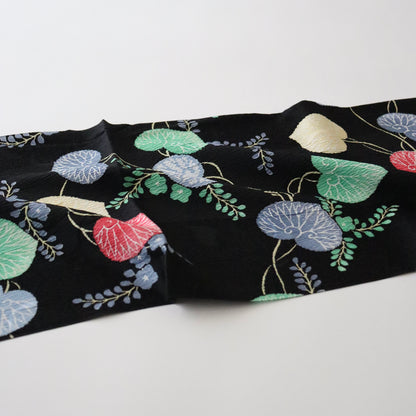 帯揚げ「葵 blk - 多ち花」和小物さくら