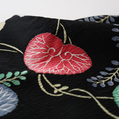 帯揚げ「葵 blk - 多ち花」和小物さくら