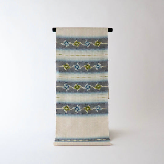 九寸名古屋帯「総ロートン織 - 風音」工房 真南風