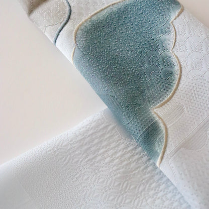 帯揚げ「雲三色暈し雲取横振刺繍 - dk.g/gr/gr.gy」和小物さくら