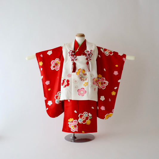 三歳 御祝着セット「友禅 花満開」