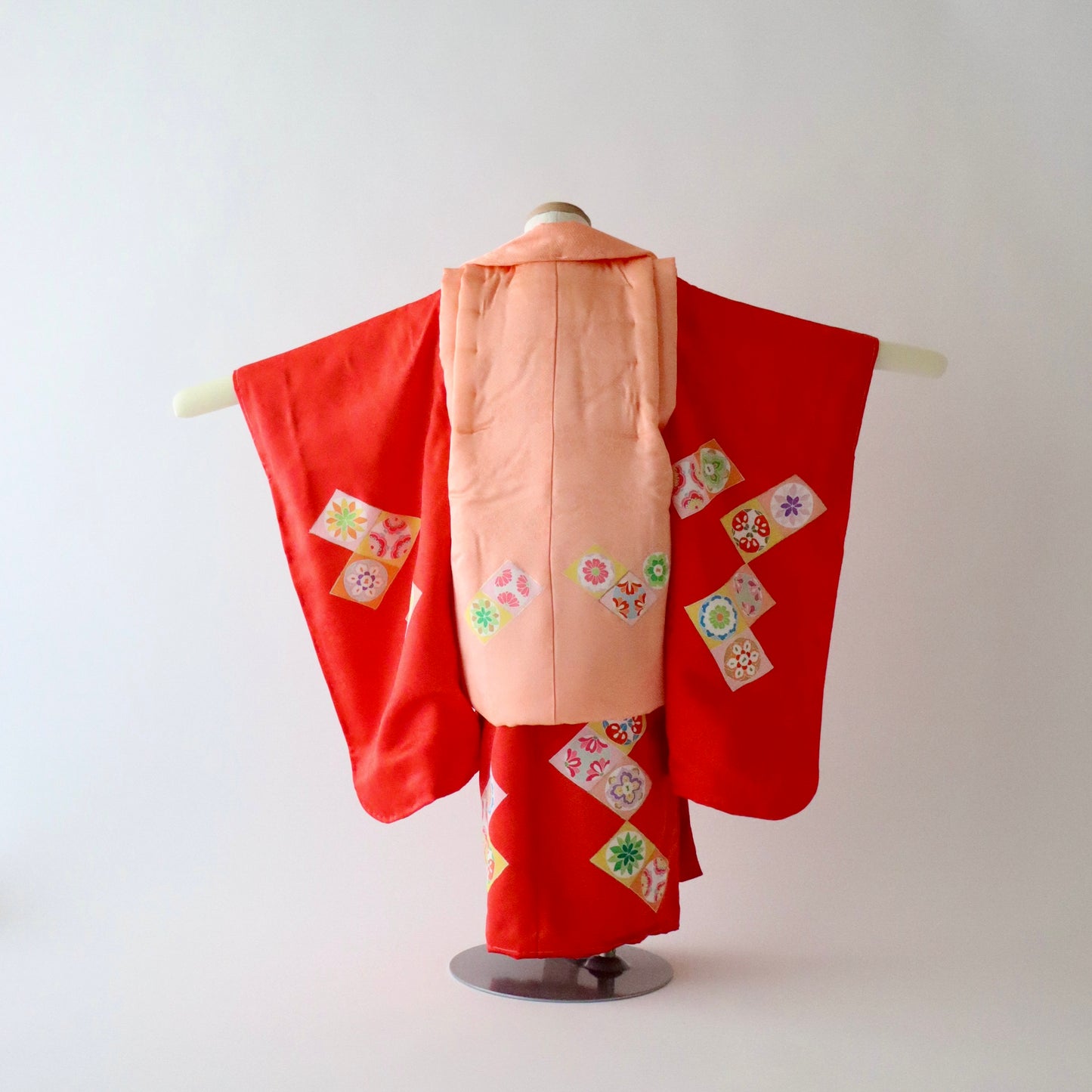 三歳 御祝着セット「友禅 菱文繋ぎ」