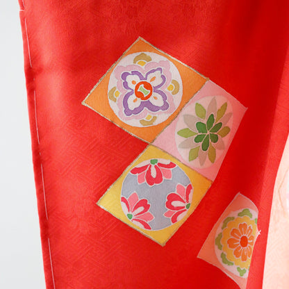 三歳 御祝着セット「友禅 菱文繋ぎ」