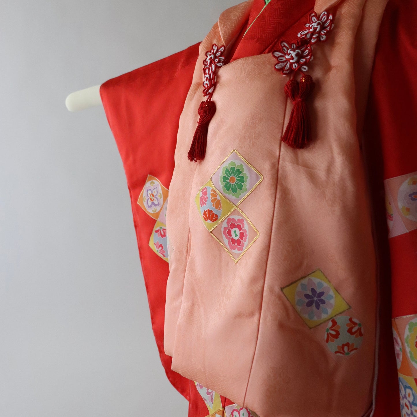 三歳 御祝着セット「友禅 菱文繋ぎ」