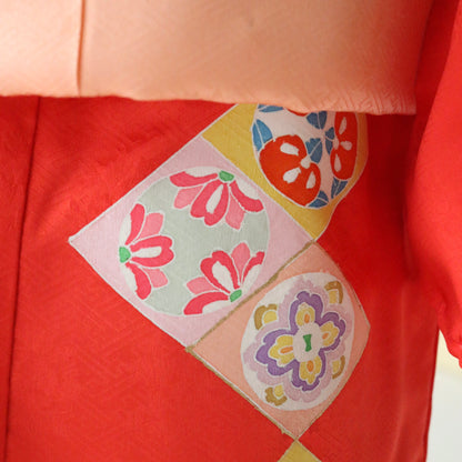 三歳 御祝着セット「友禅 菱文繋ぎ」