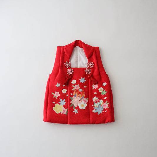 三歳 被布「友禅 花鞠」