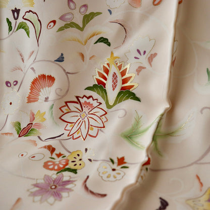 訪問着「手描き京友禅 - 宝相華百花」高橋啓