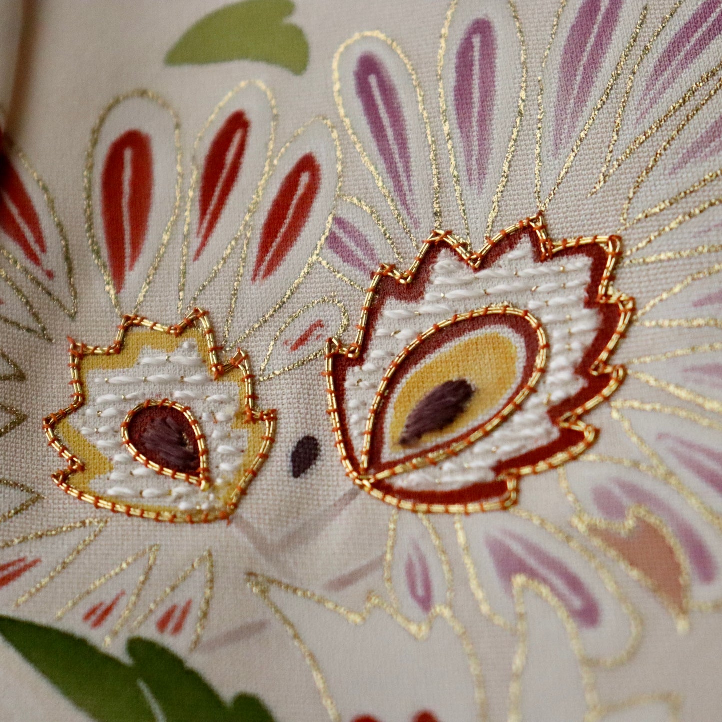 訪問着「手描き京友禅 - 宝相華百花」高橋啓