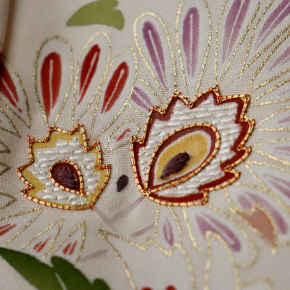 訪問着「手描き京友禅 - 宝相華百花」高橋啓