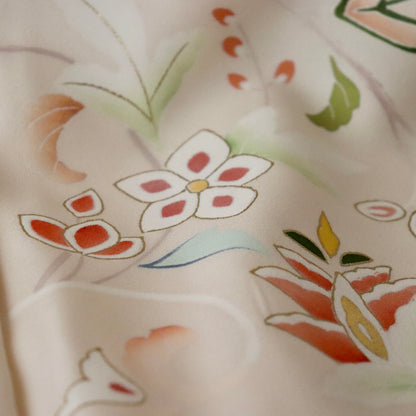 訪問着「手描き京友禅 - 宝相華百花」高橋啓