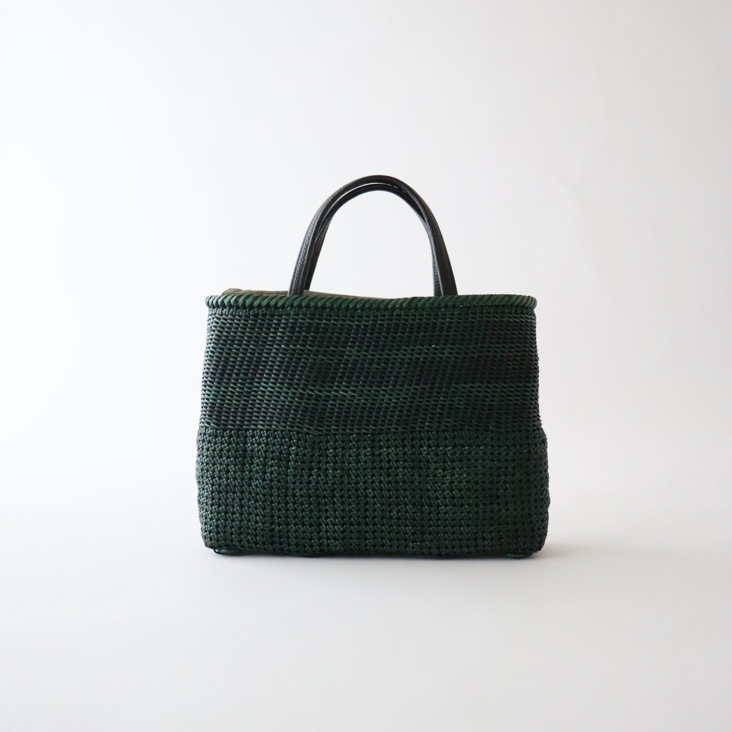 藤バッグ「藤手編 - bk-grn」和小物さくら