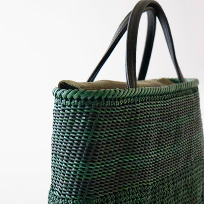 藤バッグ「藤手編 - bk-grn」和小物さくら