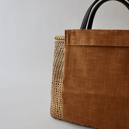 藤バッグ「藤手編 - bg」和小物さくら