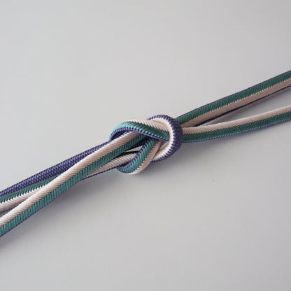 帯締め「丸唐大和組 - lt.g/pup」和小物さくら