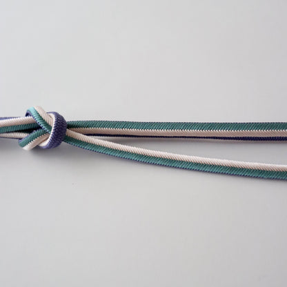 帯締め「丸唐大和組 - lt.g/pup」和小物さくら