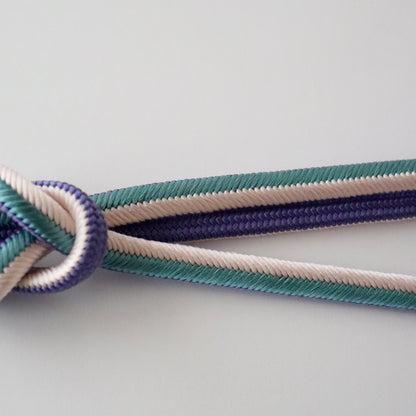 帯締め「丸唐大和組 - lt.g/pup」和小物さくら