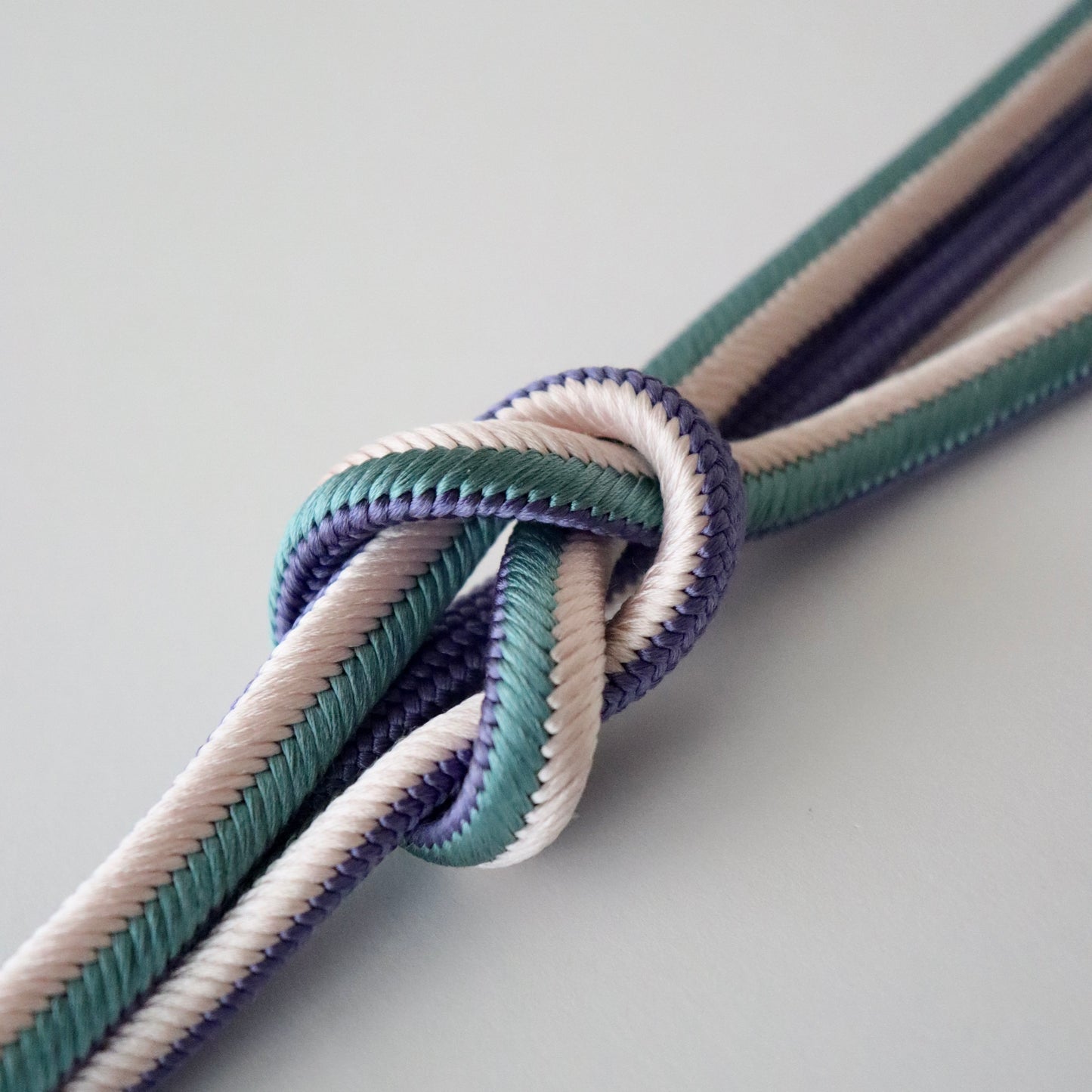 帯締め「丸唐大和組 - lt.g/pup」和小物さくら