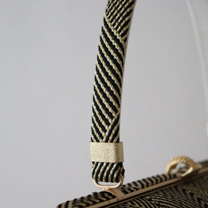 草履バッグセット「内記組 - 黒金」和小物さくら