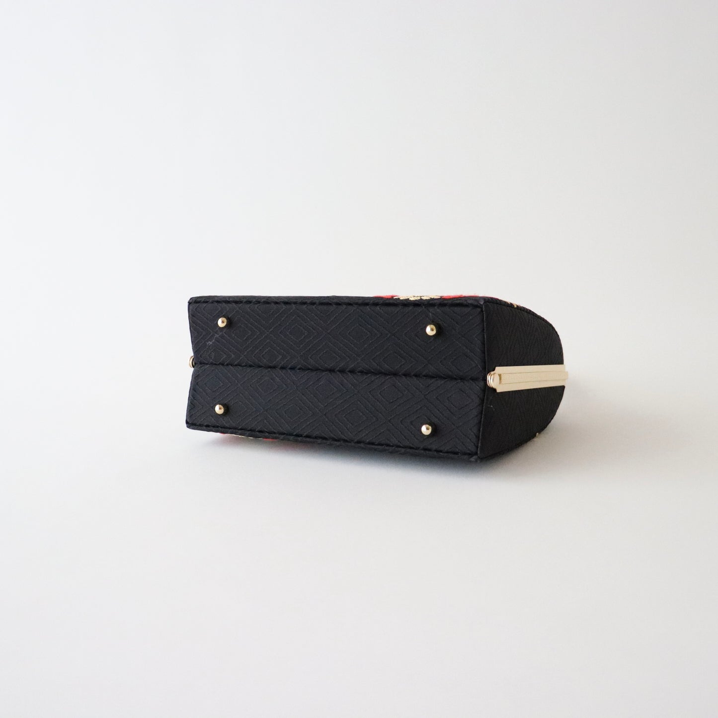 草履バッグセット「丸華文・黒」和小物さくら