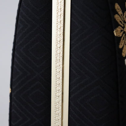 草履バッグセット「丸華文・黒」和小物さくら