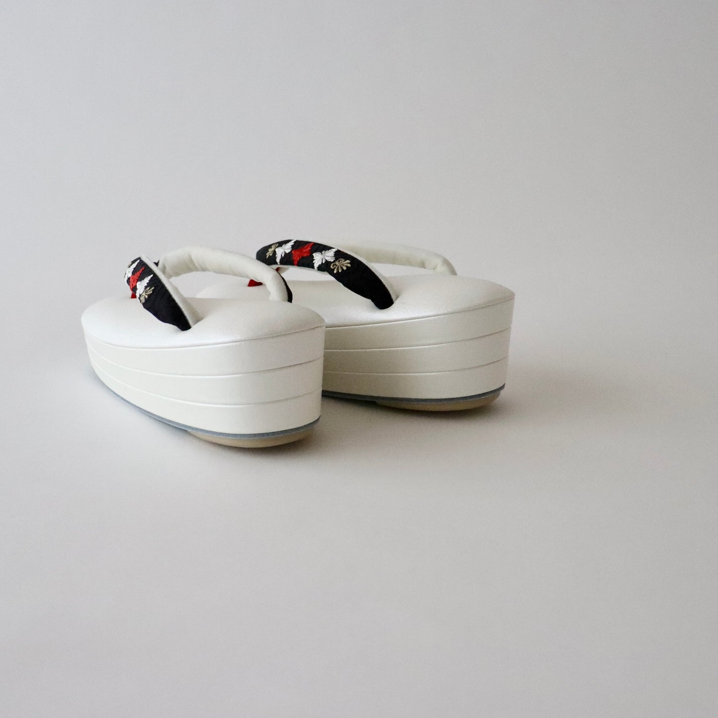 草履バッグセット「丸華文・黒」和小物さくら