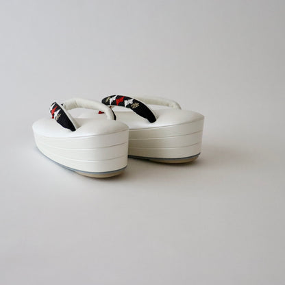 草履バッグセット「丸華文・黒」和小物さくら