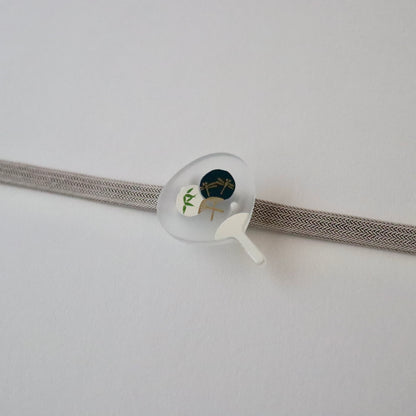 帯留「団扇にうちわ」大原商店