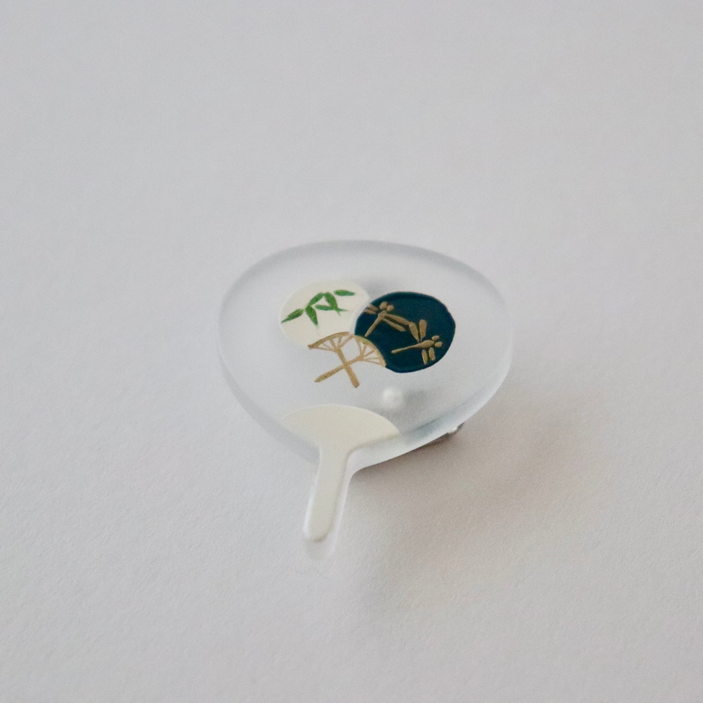 帯留「団扇にうちわ」大原商店