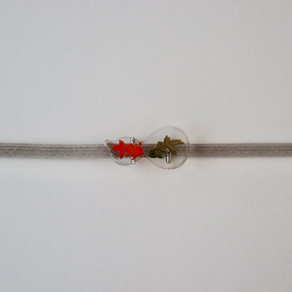 帯留「瓢箪に金魚」大原商店