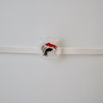 三分紐「レース - wht」大原商店