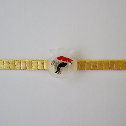 三分紐「鎧銀散らし - Yel」大原商店