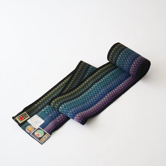 四寸帯「首里道屯織 - mult」上間美笑子