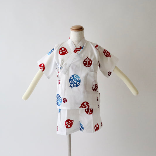 お子様甚平「てんとう虫」1号：身長80〜90cm向け - 竺仙