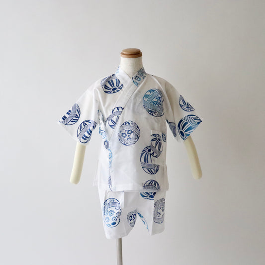 お子様甚平「鞠」3号：身長95〜100cm向け - 竺仙