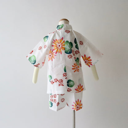 お子様甚平「花葉」5号 - 身長110〜120cm向け - 竺仙