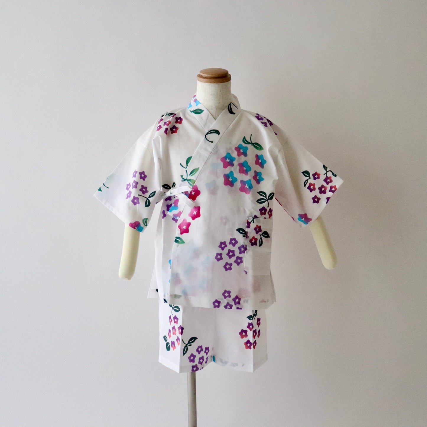 お子様甚平「紫陽花」5号 - 身長110〜120cm向け - 竺仙