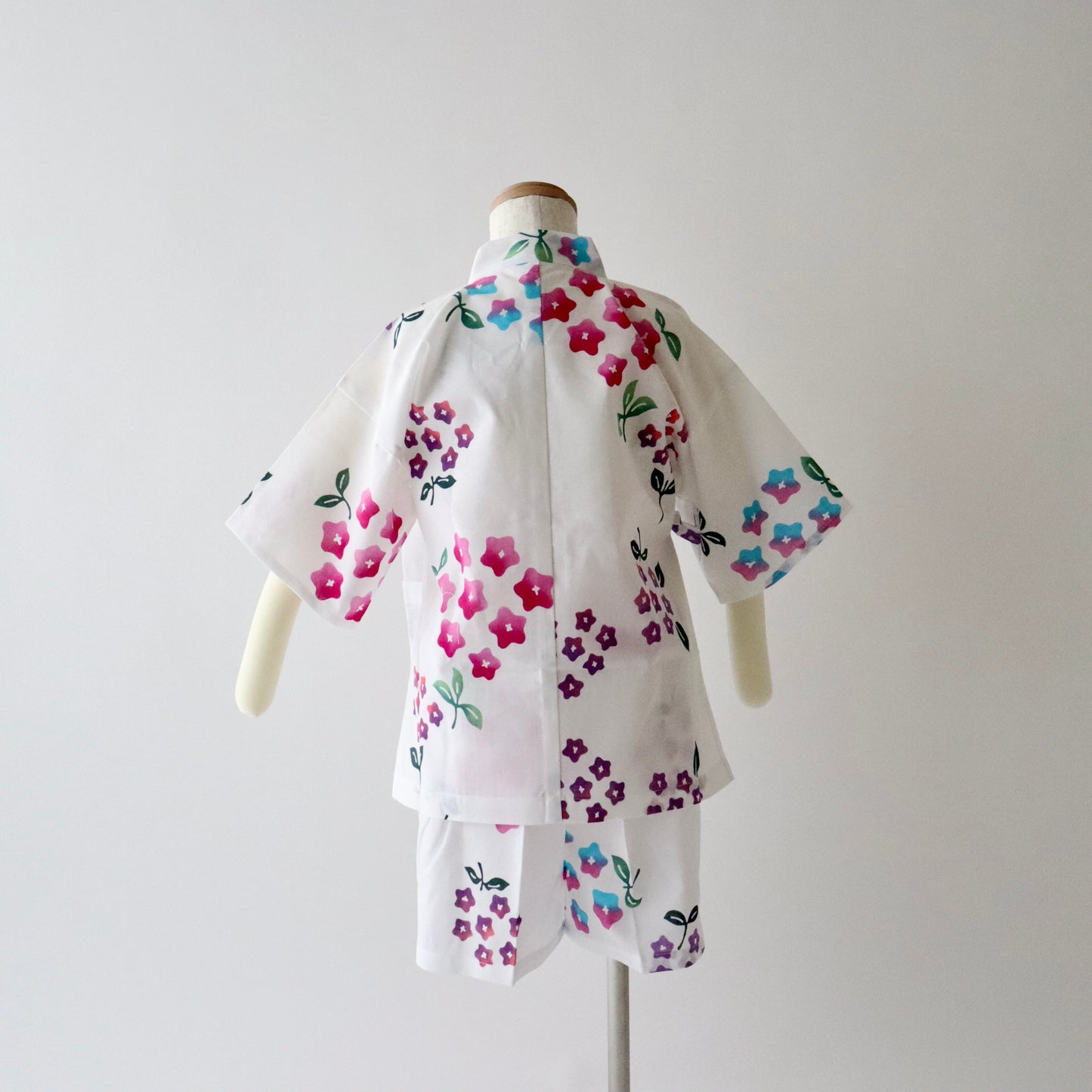 お子様甚平「紫陽花」5号 - 身長110〜120cm向け - 竺仙