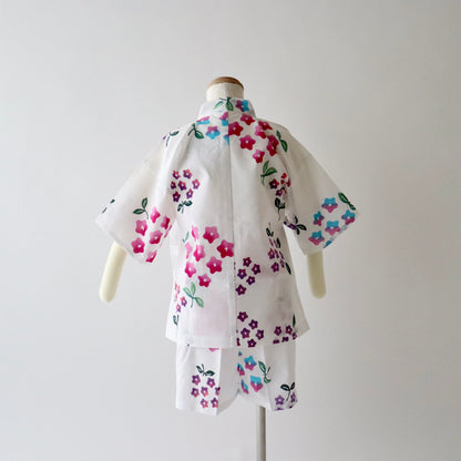 お子様甚平「紫陽花」5号 - 身長110〜120cm向け - 竺仙
