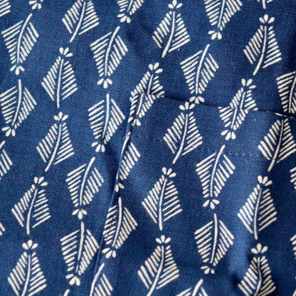 お子様甚平「羊歯繋ぎ」5号 - 身長110〜120cm向け - 竺仙