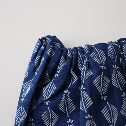 お子様甚平「羊歯繋ぎ」5号 - 身長110〜120cm向け - 竺仙