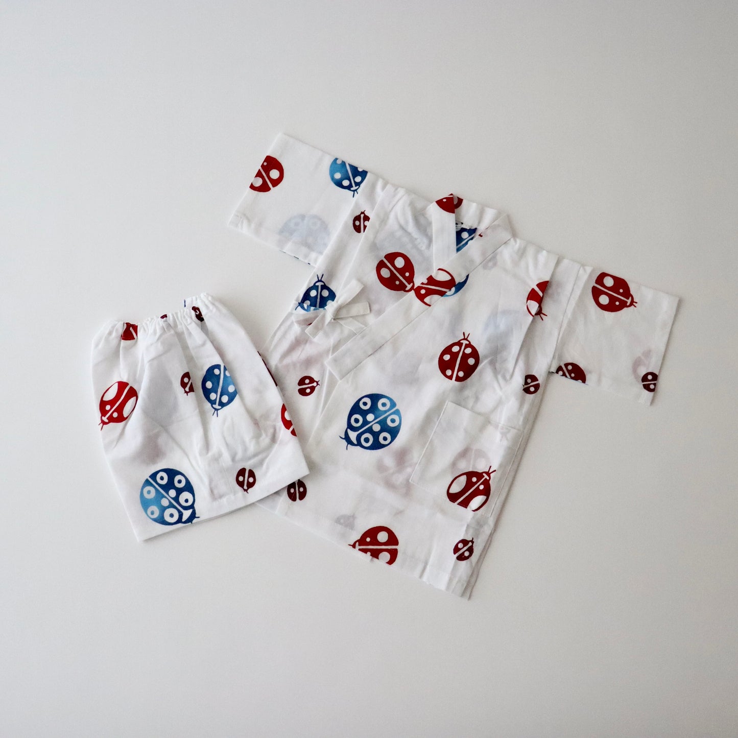 お子様甚平「てんとう虫」1号：身長80〜90cm向け - 竺仙