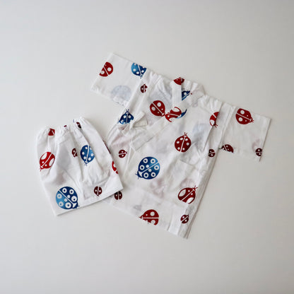 お子様甚平「てんとう虫」1号：身長80〜90cm向け - 竺仙