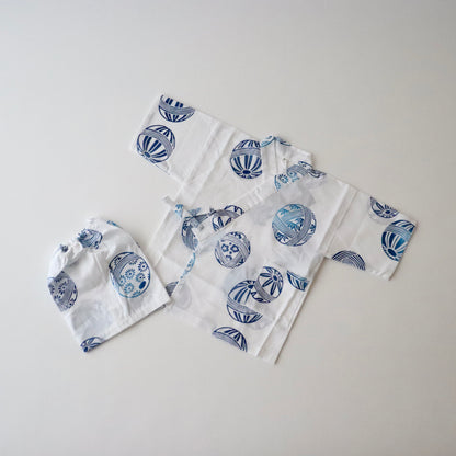 お子様甚平「鞠」3号：身長95〜100cm向け - 竺仙