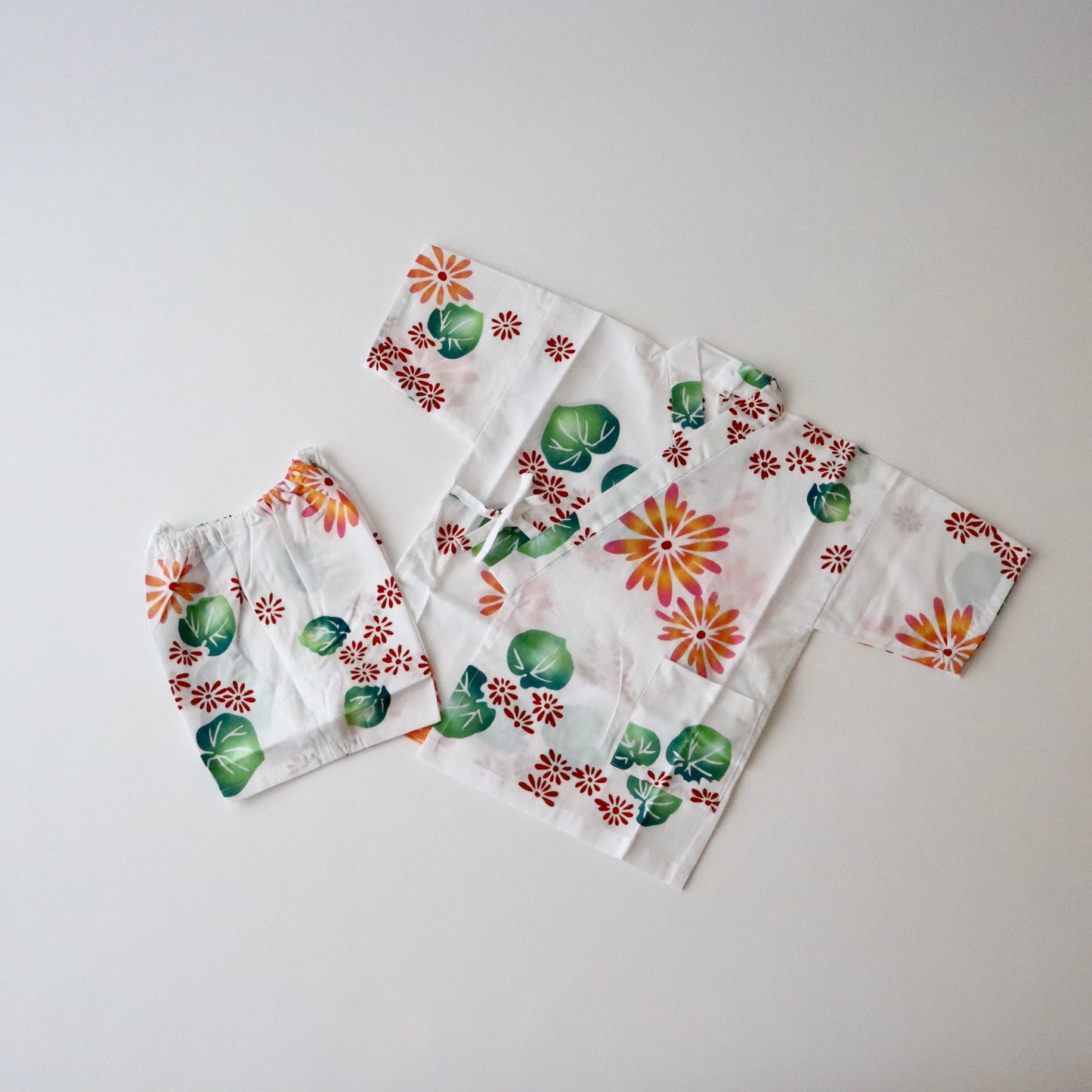 お子様甚平「花葉」5号 - 身長110〜120cm向け - 竺仙