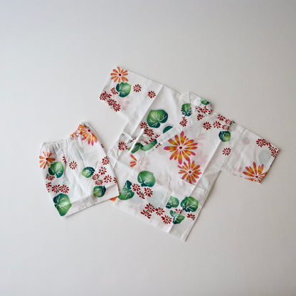 お子様甚平「花葉」5号 - 身長110〜120cm向け - 竺仙